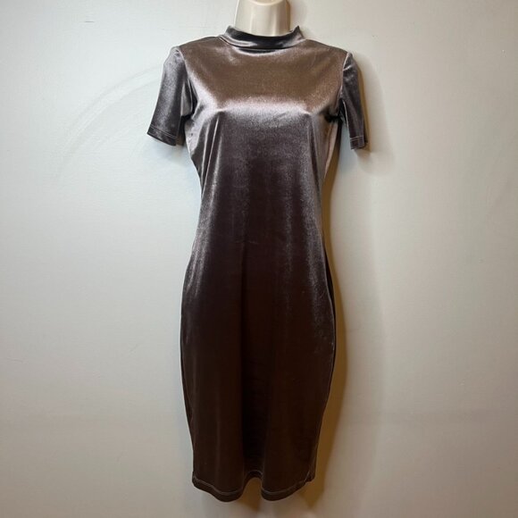 Vintage Zara Velvet Mini Dress (S) - Picture 3 of 12